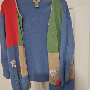 Teddi Multicolor Floral Cardigan/not new